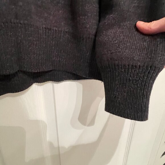 FEAR OF GOD ESSENTIALS Knit Sweater - Black/Dark Slate, Size Large - Picture 5 of 6